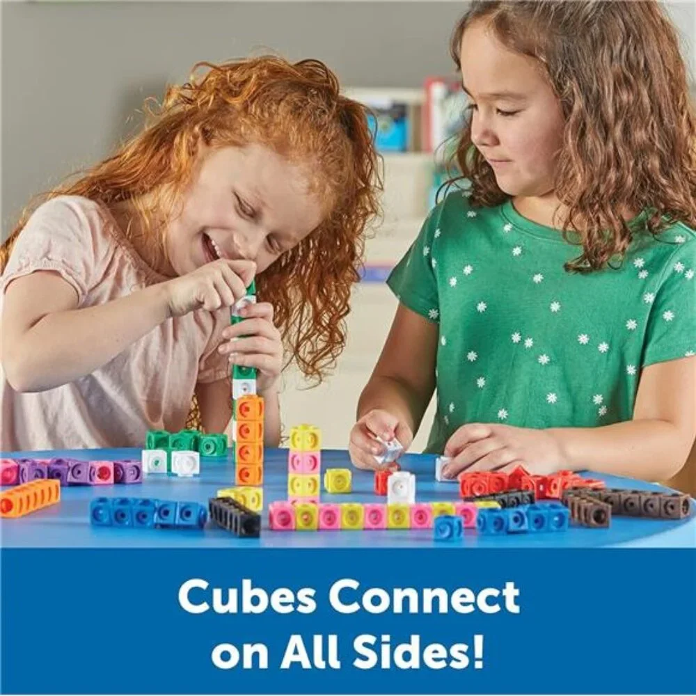 Kids Learning Resources MathLink Cubes 100 Cubes‎ Set Ages 5+ Kindergarten